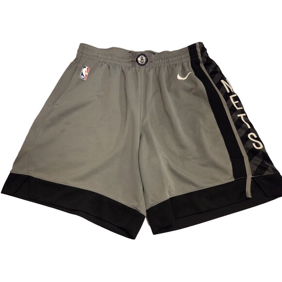 Nike Other - Nike Brooklyn Nets NBA Authentic Dri-FIT Basketball Shorts Gray Size 42 XL